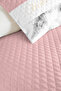 Pink Marble Modern Young Room Single Pique Set - White Gray 160X220 cm Quilted Bedspread - 3