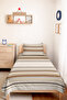 Striped Beige Bohemian Single Pique Set - Geometric Brown Cream 160X220 cm Summer Bedspread - 2