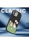 iPhone 17E Compatible Case Camera Protector Black Silicone Couple Phone Case with Line Pattern - 5