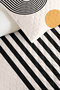 Geometric Mustard Young Room Single Pique Set - Modern Black 160X220 cm Quilted Bedspread - 3