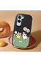 Vivo Y04 Compatible Case Camera Protector Black Silicone Couple Phone Case Line Patterned - 2
