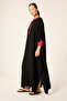 Embroidered Oversize Viscose Dress - 2