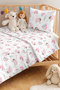 Rainbow Sheep Pink Girls' Pique Set-Pastel Mint White Baby Room Bedspread-160X220 cm - 2