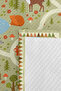 Forest Animals Children's Pique Set - Pastel Nature Patterned 160X220 cm Quilted Bedspread - 7