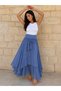 Women's Original Italian Cotton Fabric Silk Skirt 38-44 - 6
