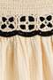 Crochet-look-detail muslin dress - 6