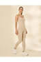 Women Beige Strappy Vest - 5