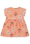 Floral Heart Print 6-18 Months Dress - Powder - 2