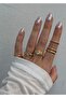 Set of 5 Rings in Mixed Sizes (6-7-8) - 4