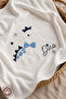 Unisex Baby Dino Embroidered 90x80 Cm Double Layer Cotton Combed Baby Blanket - 2