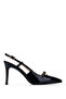 Women's Genuine Leather Black Patent Leather High Heels