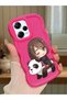 Redmi Note 12 Pro 5g Compatible Case with Camera Protector Red Silicone Couple Phone Case Panda Pattern