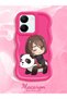 Vivo Y27S Compatible Case Camera Protector Red Silicone Couple Phone Case Panda Pattern - 2