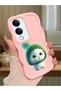 Vivo Y04 Compatible Case Camera Protector Pink Silicone Couple Phone Case Cute Pattern