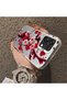 Oppo A6 Pro 5g Compatible Silicone Edge Hard Back Case Couple Phone Case with Floral Pattern - 4