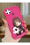Realme C25Y Compatible Case Camera Protector Red Silicone Couple Phone Case Panda Pattern