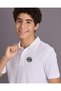 Senior Boys White Printed Polo T-shirt - 4