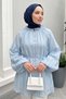 Birit Detailed Shirt Y0122 - Baby Blue - 3