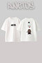 Yeezus_1 Design Printed Oversize White T-Shirt