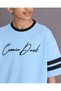 Senior Boys Blue Printed Pique T Shirt - 4