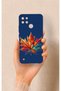 Realme C21Y Compatible Colorful Leaf Pattern Silicone Case