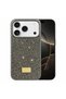 Apple iPhone 17 Pro Case with Silicone Edges and Shiny Lux Diamond Cover