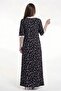 Women's Cotton Graphic Print Homewear Maxi Dress - 3