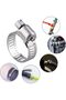 Stainless Steel Pipe Metal Clamp Adjustable Clip 10 Pcs Adjusted Hose Clamp Set of 10 - 6