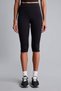 High Waist Sports Above Knee Black Leggings I2664Ax26Hs - 3