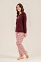 Women's Enjoy the Little Things Purple Long Sleeve Pajama Set Ar3759-S-V1 - 7