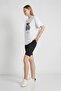 Bear Patterned T-Shirt Ecru - 3