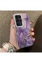 Samsung Galaxy S23 Ultra Compatible Silicone Edge Hard Back Case Couple Phone Case Butterfly Pattern - 3