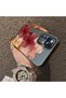 Mi 12t Pro Compatible Silicone Edge Hard Back Case Couple Phone Case with Floral Pattern - 4