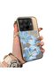 15t Pro Compatible Silicone Edge Hard Back Case Couple Phone Case with Floral Pattern