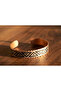 Copper Triangle Geometric Pattern Adjustable Clamp Bracelet - 3