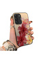 Samsung Galaxy S22 Compatible Silicone Edge Hard Back Case Couple Phone Case with Floral Pattern