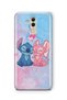 Huawei Mate 20 Lite Compatible Stitch Angel Pattern Transparent Phone Case