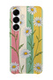 Samsung Galaxy S23 Plus Compatible Printed Transparent Phone Case |   Collection: Pastel Flowers