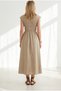 Women's Stone Lace Detailed Maxi Dress Elb-19002685 - 4