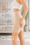 Women's Beige Laser Cut Non-Marking Gathering Ghost Long Shaping Corset with Normal Waist - 2