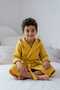 4 Layer Muslin Hooded Mustard Children's Bathrobe