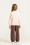 Girl's Printed Orange Long Sleeve Tracksuit Set Us2714-C-V1 - 4