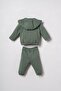 Baby Boy Embroidered Green Cardigan Set Usb3179-C-V2 - 4