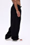 Elastic Waist Baggy Linen Trousers - 2