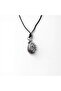 Unisex with Chrome Fish Pin Figure - Sailor Design Adjustable Hook Necklace with Oiled Cotton Cord - 2