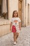 - Cherry Patterned Girls' Shorts Set |   100% Cotton - 2