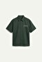 Boxy Fit Embroidered Cotton Linen Blend Short Sleeve Shirt H7328Ax26Hs