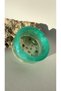 Shiny Water Green Pearlescent Transparent Colored Oyster Seashell Decorated Round Shaped Ash Tray Handmade Epoxy Gift - 5