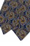 Navy Blue Claret Red Shawl Pattern Italian Ascot Tie Sac114 - 3