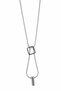 Steel Modern Design Square and Cylinder Pendant Necklace for Women - Stylish and Durable Accessory